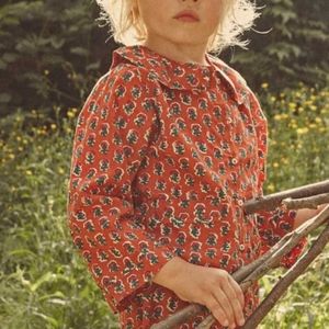 Doen Kids Shirt in Calico Canyon Blooms size 8 EUC